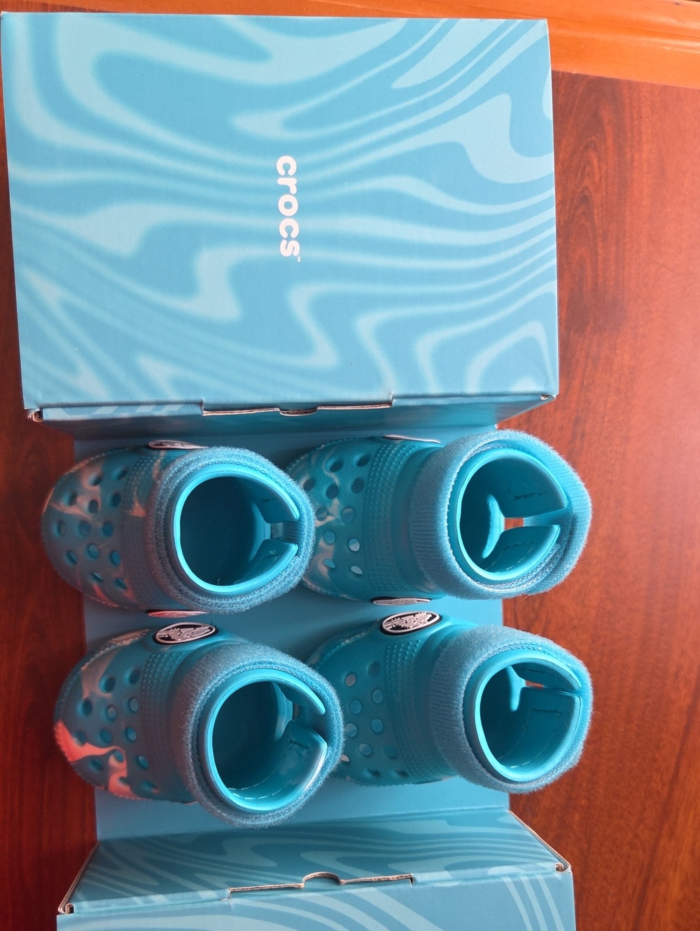 CROCS Kids Water Shoes in Bright Turquoise